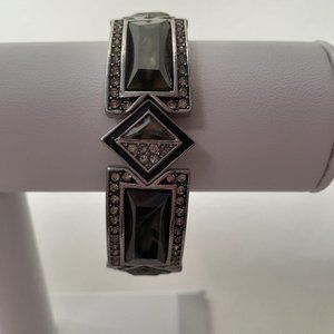 Silver Toned Stretch Bracelet